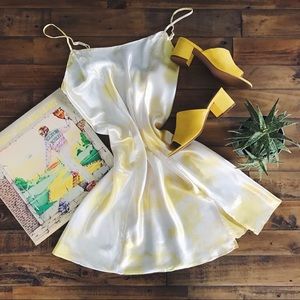 Vintage Silky Hand-Dyed Chemise Slip | Size L